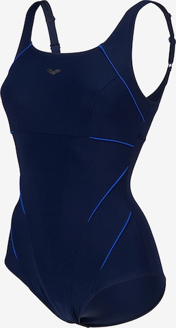 ARENA Bustier Strój kąpielowy modelujący sylwetkę 'BODYLIFT JEWEL LOW C CUP' w kolorze niebieski