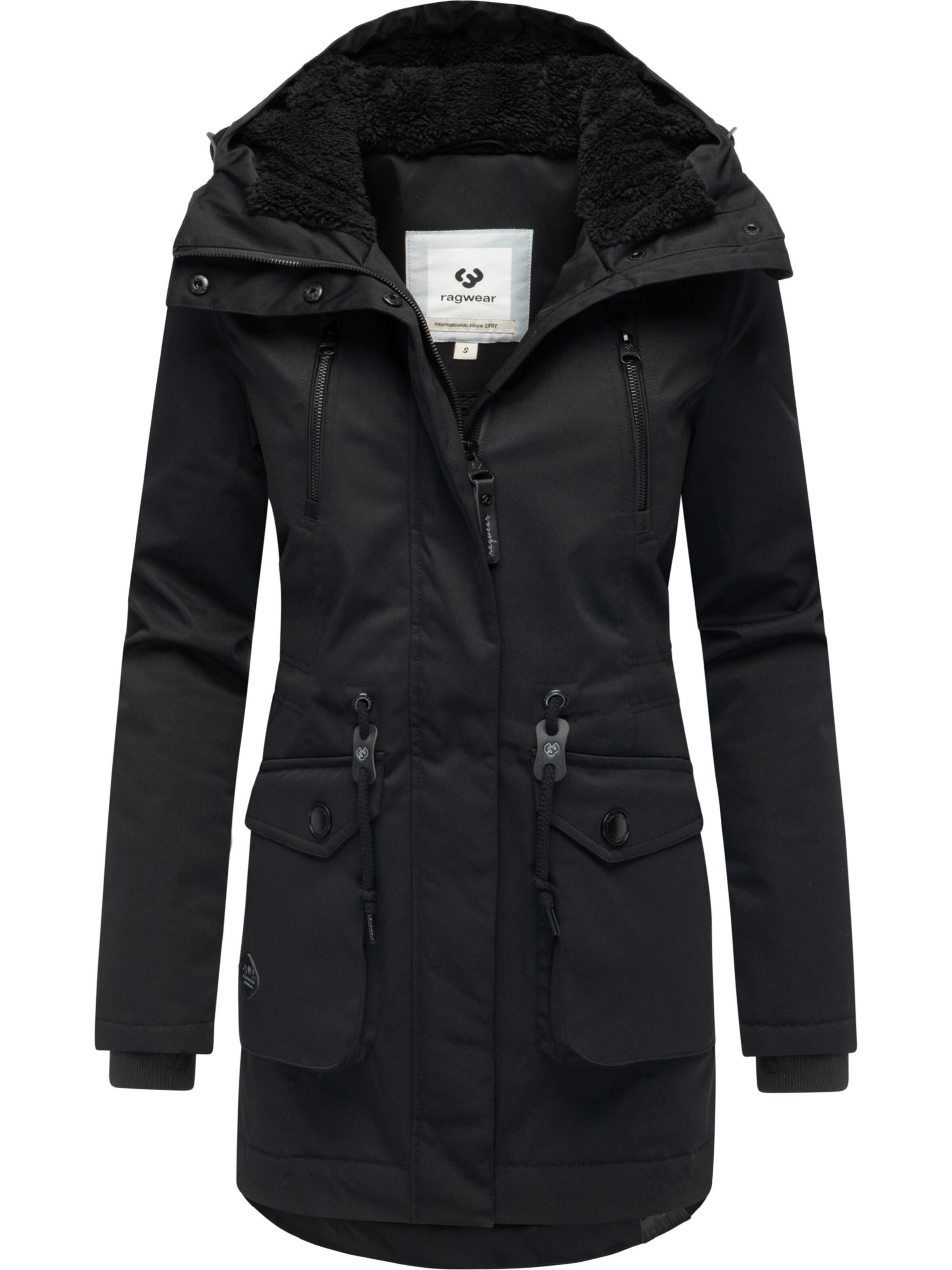 Ragwear Winter Jacket 'Ellsa' in Black