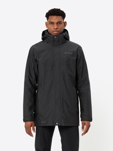VAUDE Outdoorjas 'Idris' in Zwart: voorkant