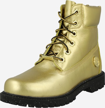 TIMBERLAND Lace-Up Ankle Boots in Gold: front