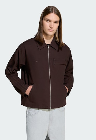 Veste mi-saison ADIDAS ORIGINALS en marron : devant