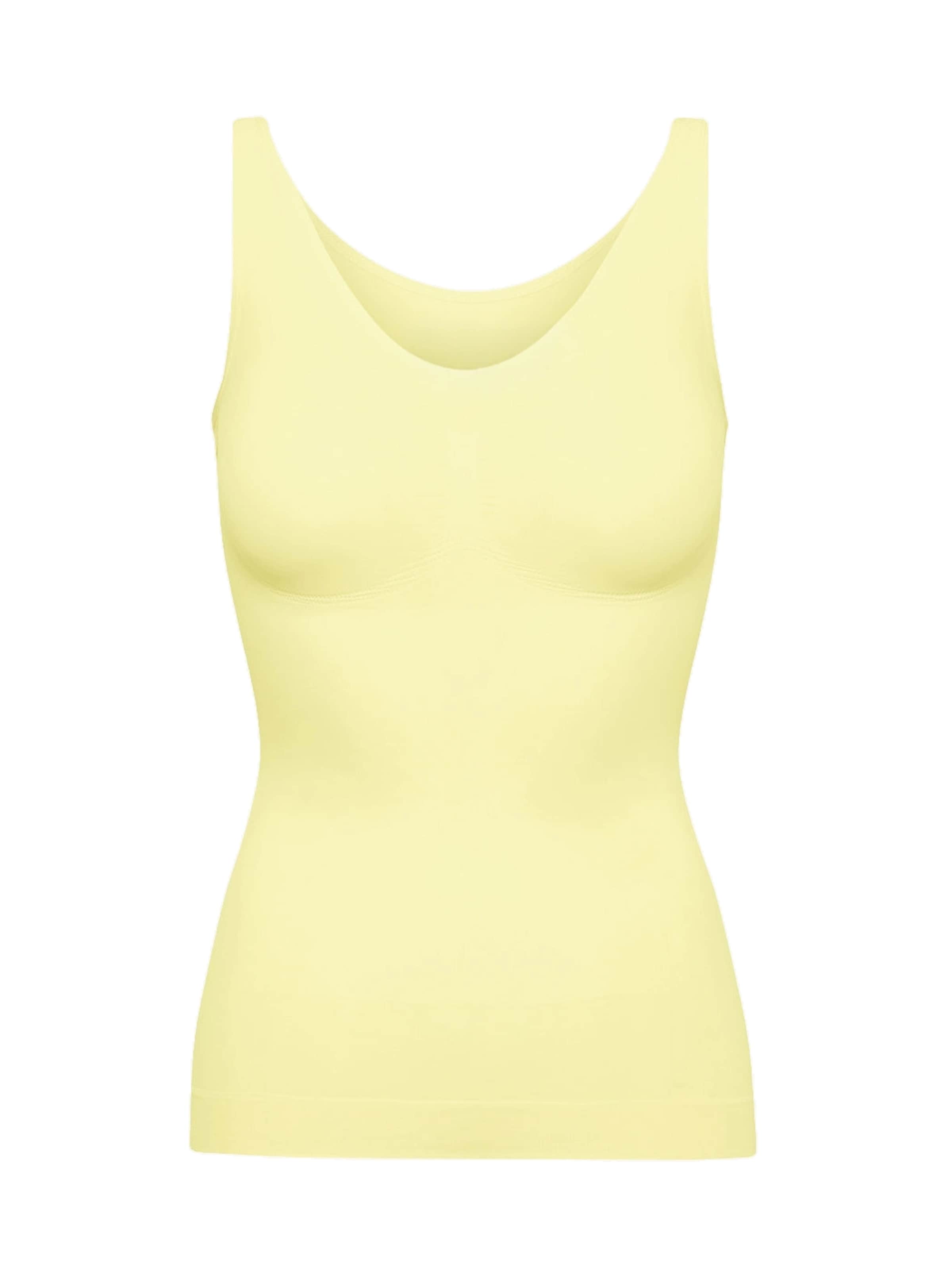 cfab Shaping Top 'Figurformendes Shapewear Tanktop' in Yellow: front