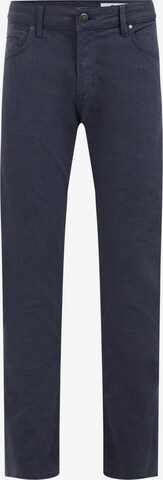 WE Fashion Slimfit Broek in Blauw: voorkant