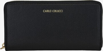 Porte-monnaies 'Checchinato' Carlo Colucci en noir : devant