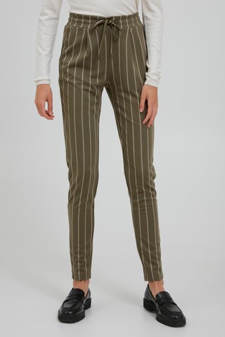 Skinny Pantaloni 'RUTI' di ICHI in verde: frontale