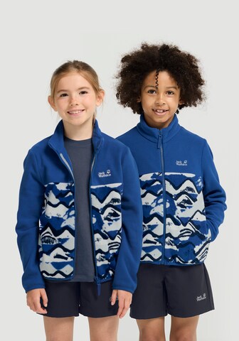 JACK WOLFSKIN Fleece Jacket in Blue