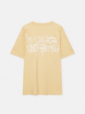 Pull&Bear Shirt in Yellow