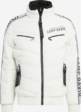 Veste mi-saison CAMP DAVID en blanc : devant