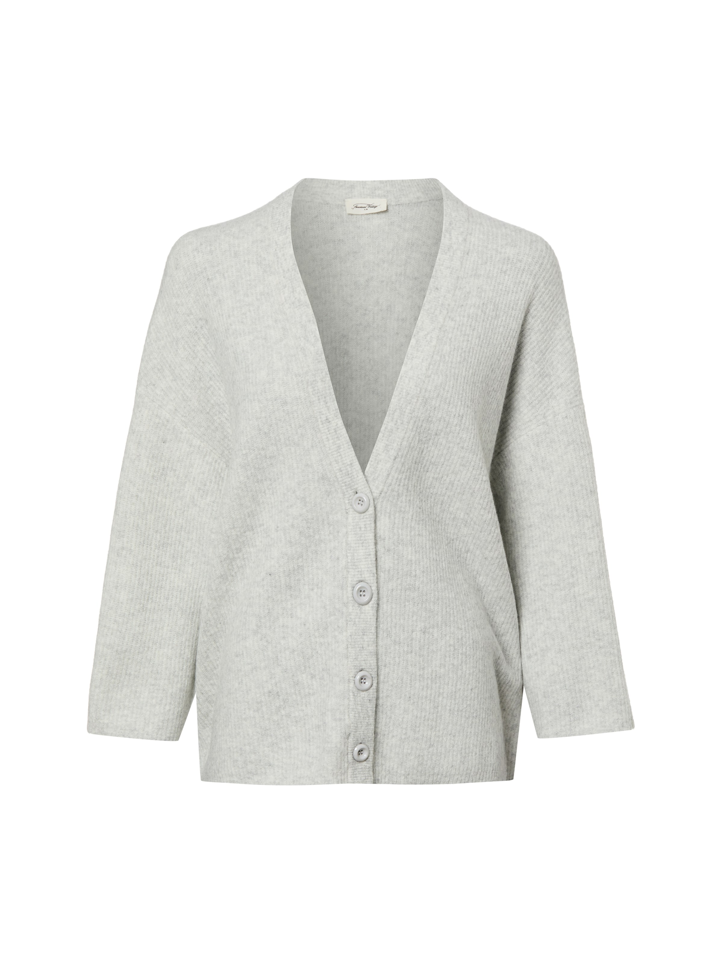 AMERICAN VINTAGE Strickjacke 'Damsville' in Grau: Vorderseite