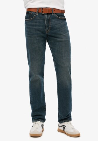Coupe slim Jean Superdry en bleu : devant