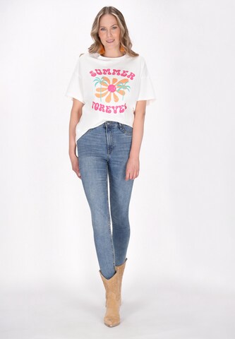 usha FESTIVAL Shirt 'Fashion Look' in Wit