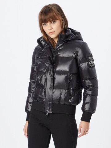 ARMANI EXCHANGE Between-Season Jacket 'Giacca Piumino' in Black: front