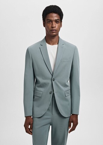 MANGO MAN Regular fit Suit Jacket 'Paris' in Green: front