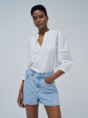 Salsa Jeans Blouse in Wit: voorkant