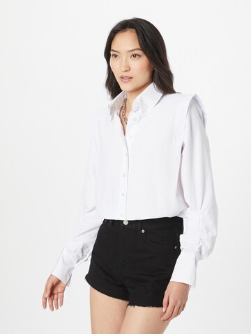 Trendyol Blouse in Wit: voorkant