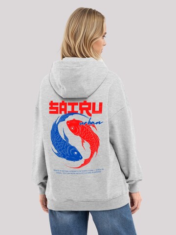 F4NT4STIC Sweatshirt 'Koi Fish Japan Streetstyle' in Grijs