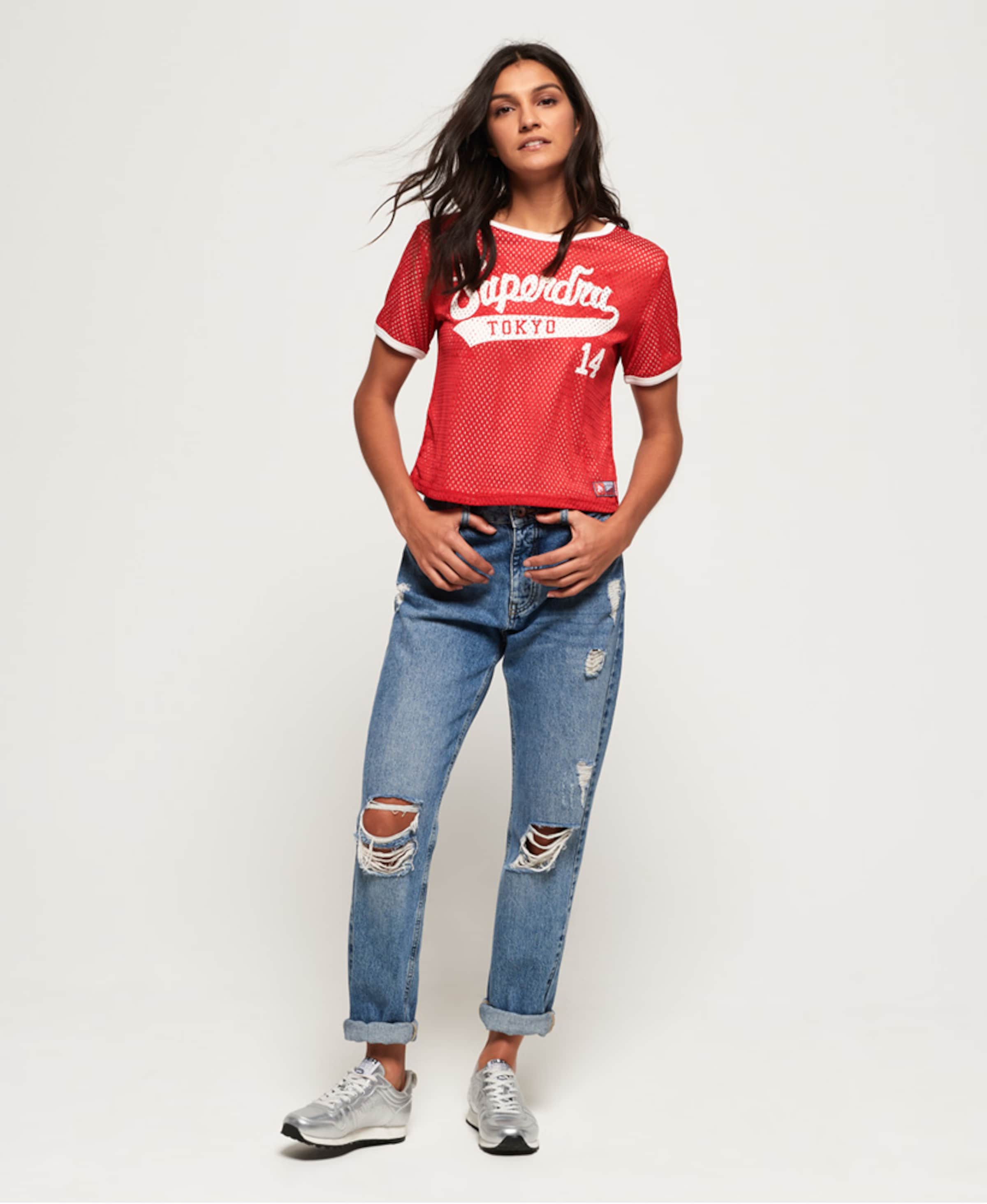 Frauen Shirts & Tops Superdry T-Shirt 'Clarrie' in Rot - EV67837