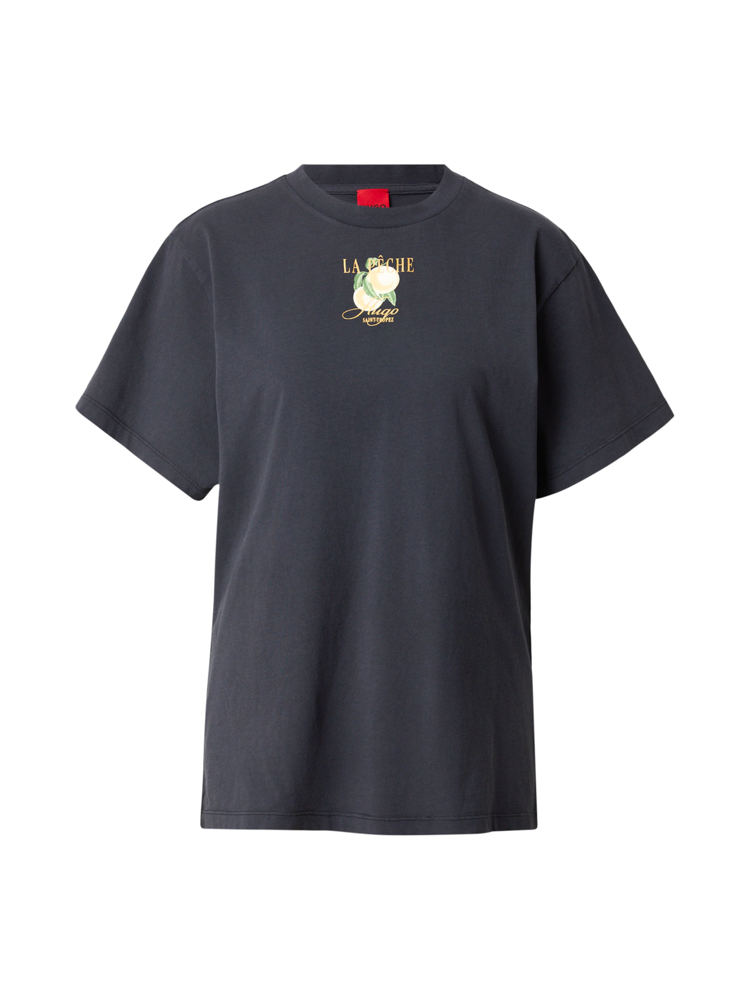 HUGO - Camisa 'Vintage' em preto: frente