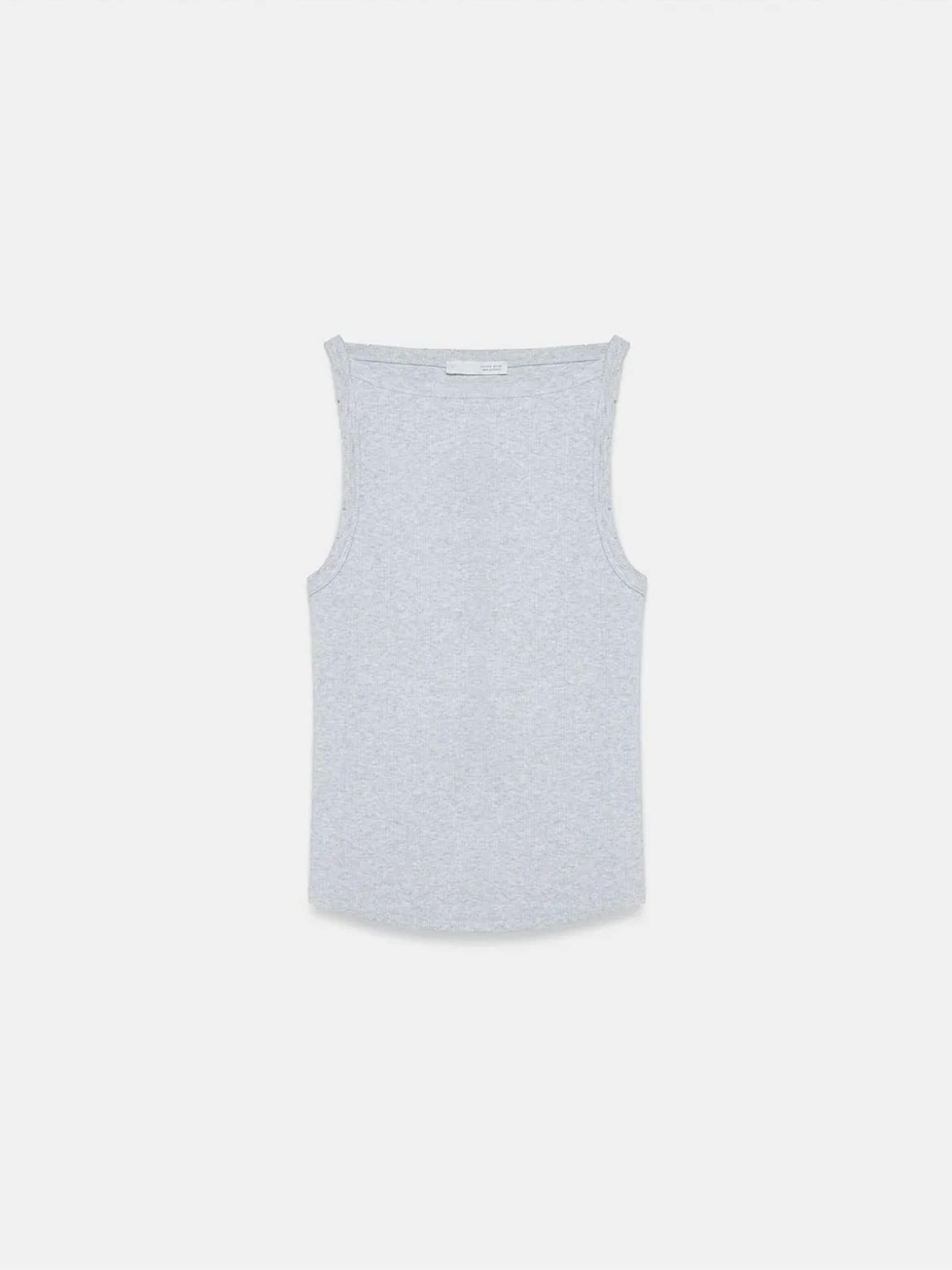 Top di Dilvin in grigio: frontale