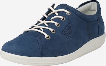 ECCO Sportieve veterschoen 'Soft 2.0' in Blauw: voorkant