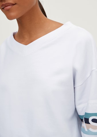 Sweat-shirt comma casual identity en blanc