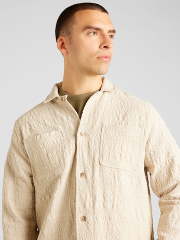 Regular fit Camicia 'Isaac' di Les Deux in beige