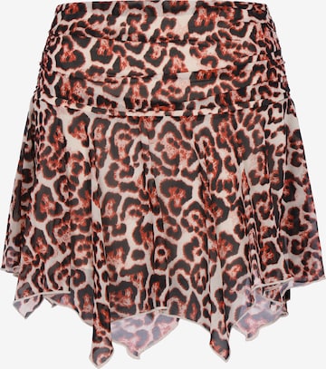 Jupe faina en rouge : devant