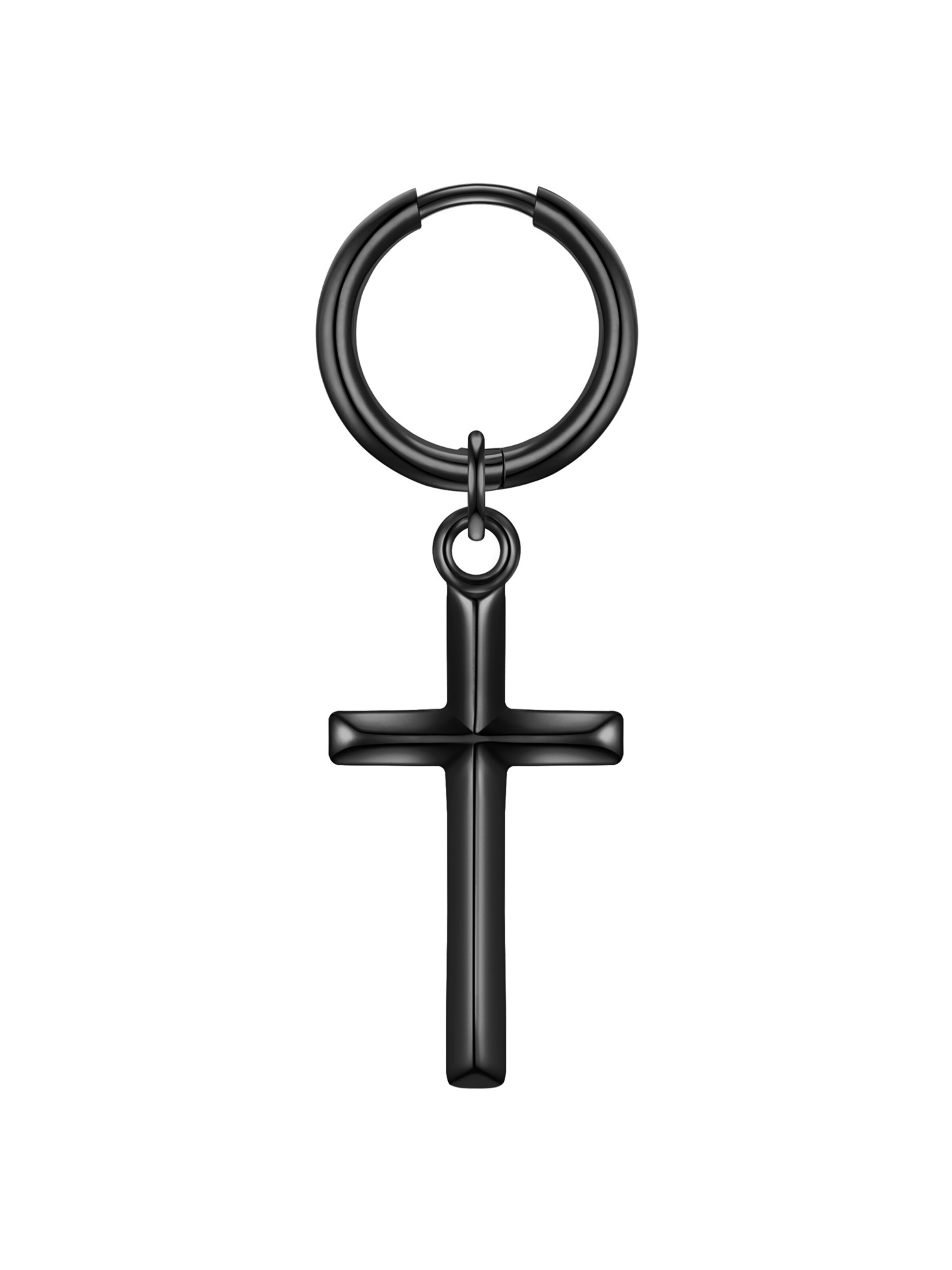 Boucles d'oreilles True Rebels en noir : devant