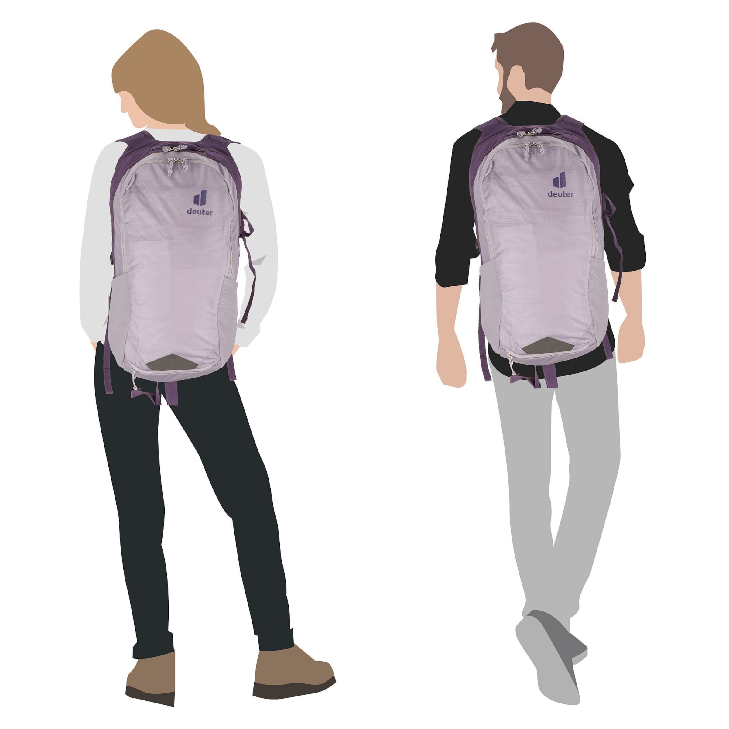 Sac à dos 'Race Air 14+3' DEUTER en violet