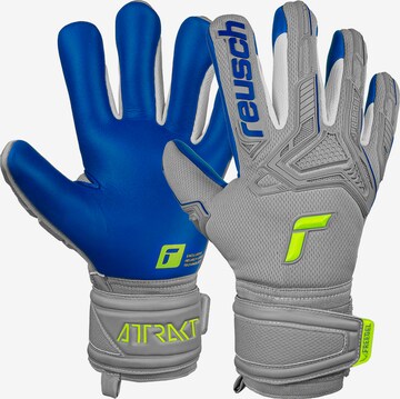 REUSCH Athletic Gloves in Grey: front