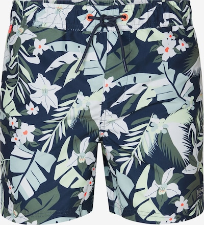 Maudymosi kelnaitės 'Covecrest' iš Petrol Industries, spalva – tamsiai mėlyna / šviesiai mėlyna / žalia, Prekių apžvalga