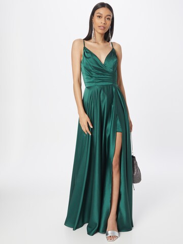 Robe de soirée mascara en vert