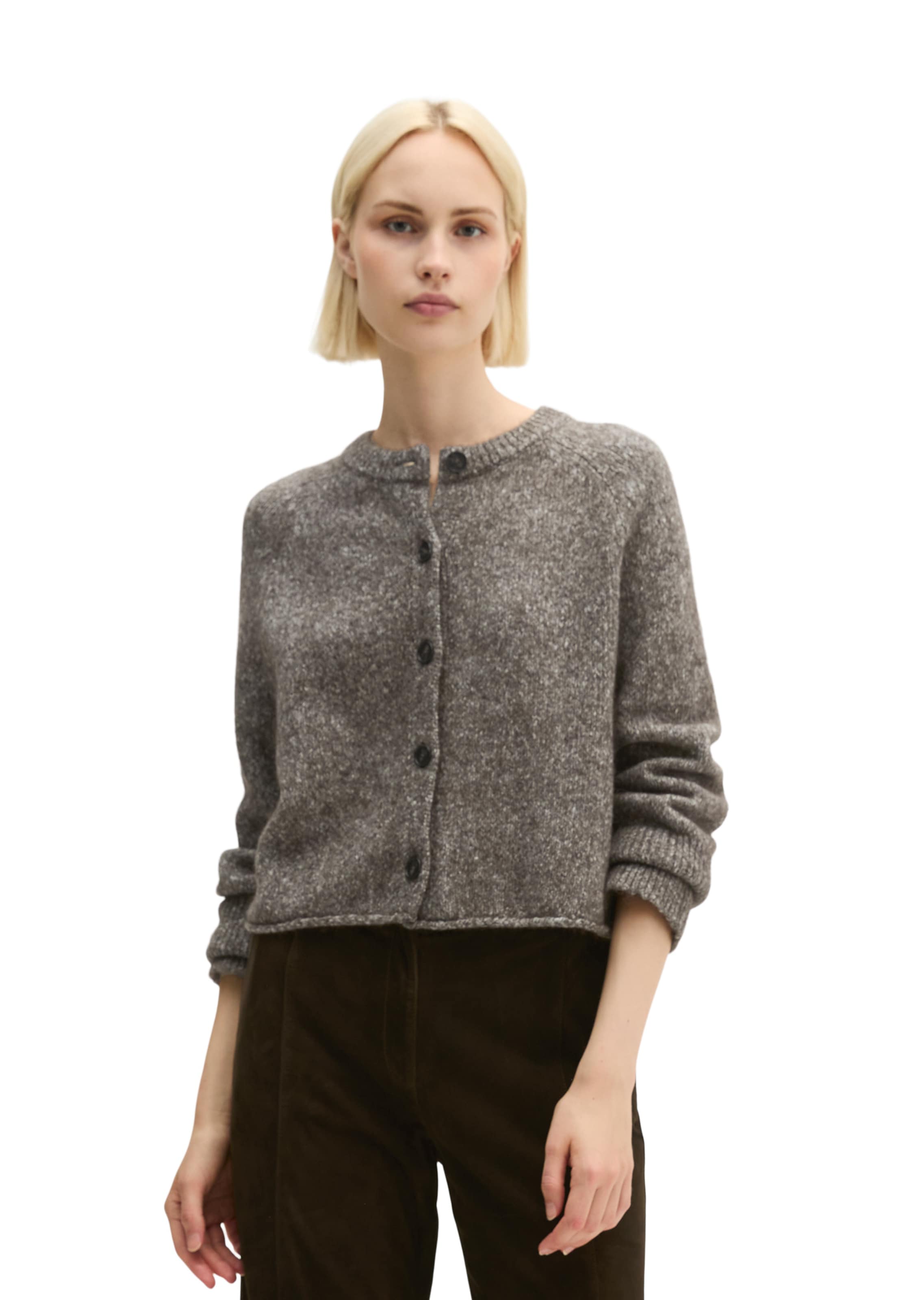 Marc O'Polo Strickjacke in Braun: Vorderseite
