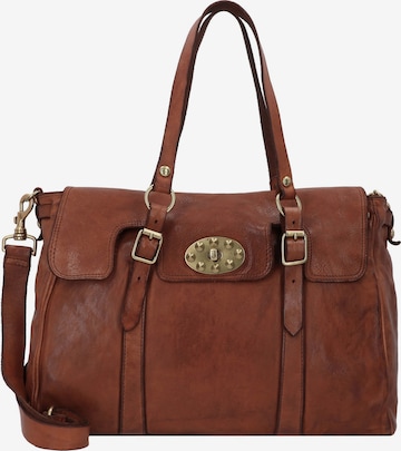 Campomaggi Shoulder Bag 'Dione' in Brown: front