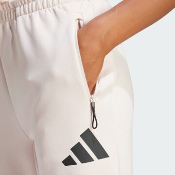ADIDAS SPORTSWEAR Tapered Sports trousers 'Z.N.E.' in Pink