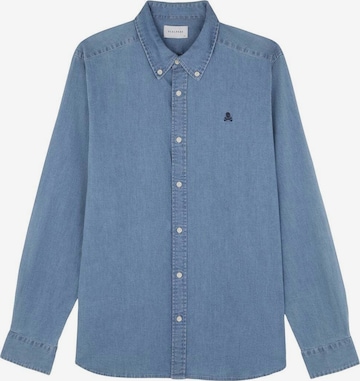 Coupe regular Chemise 'Alpha' Scalpers en bleu : devant