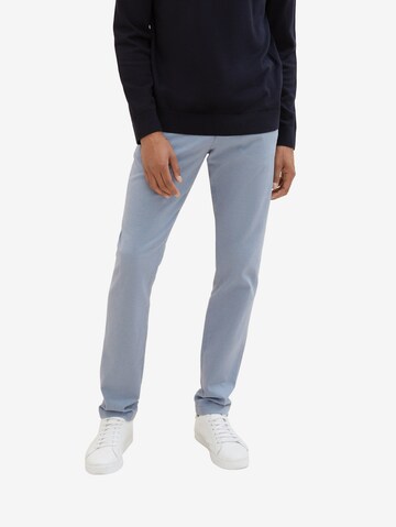 TOM TAILOR Slimfit Chino in Blauw: voorkant