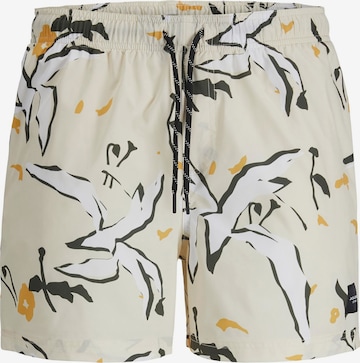 Shorts de bain JACK & JONES en blanc : devant