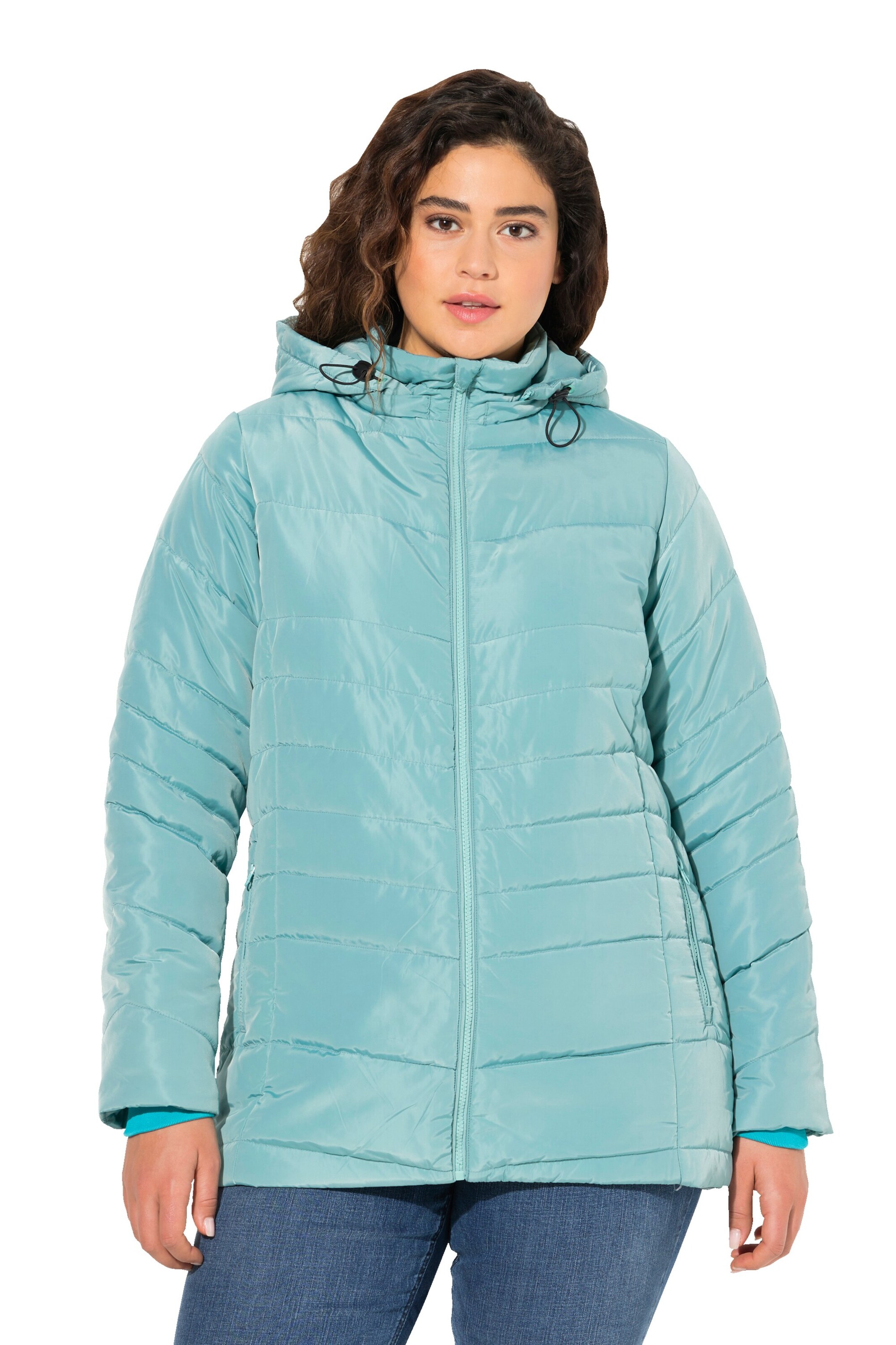 Ulla Popken Performance Jacket in Green: front