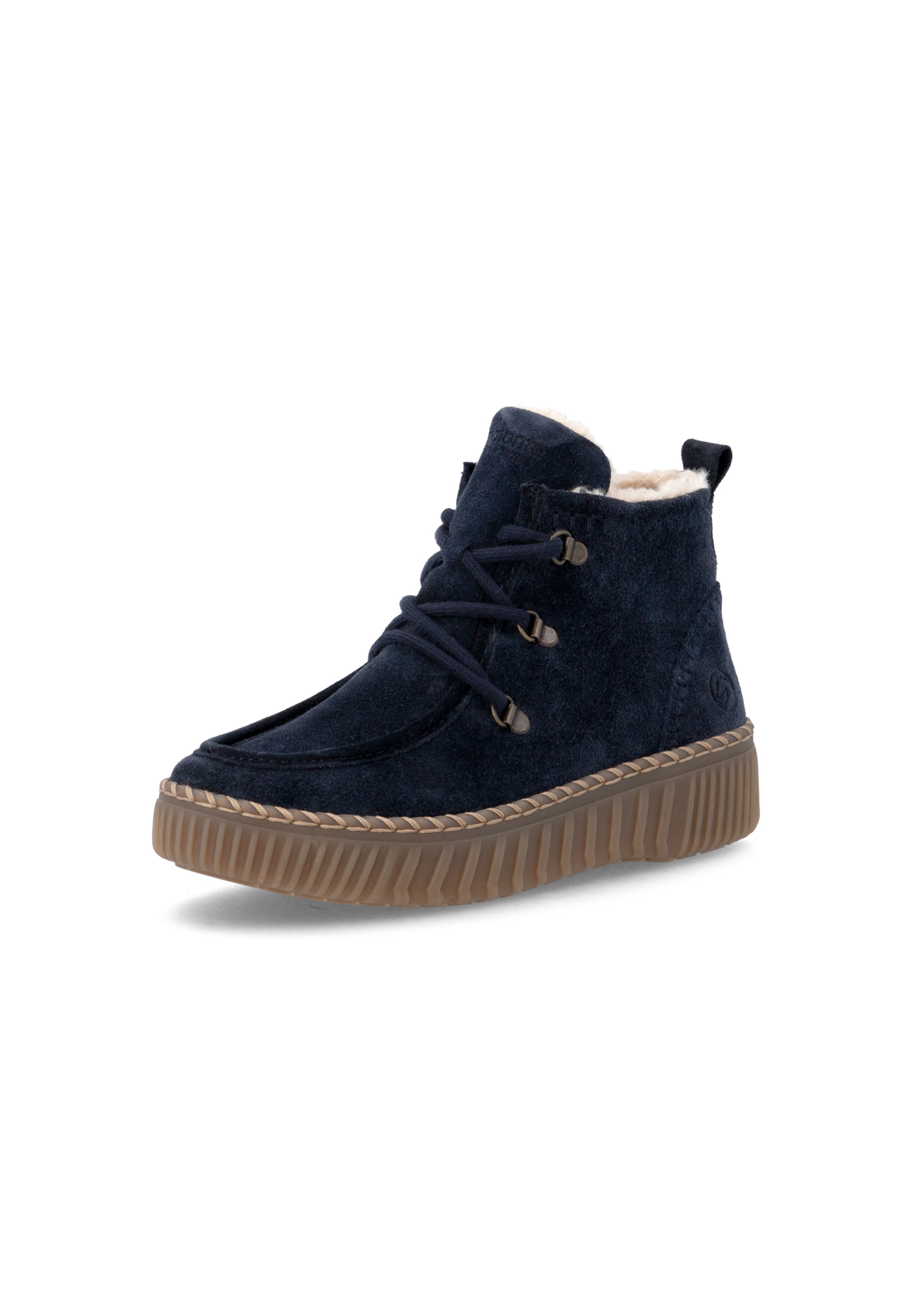 Bottines à lacets ' D4A72 ' REMONTE en bleu : devant