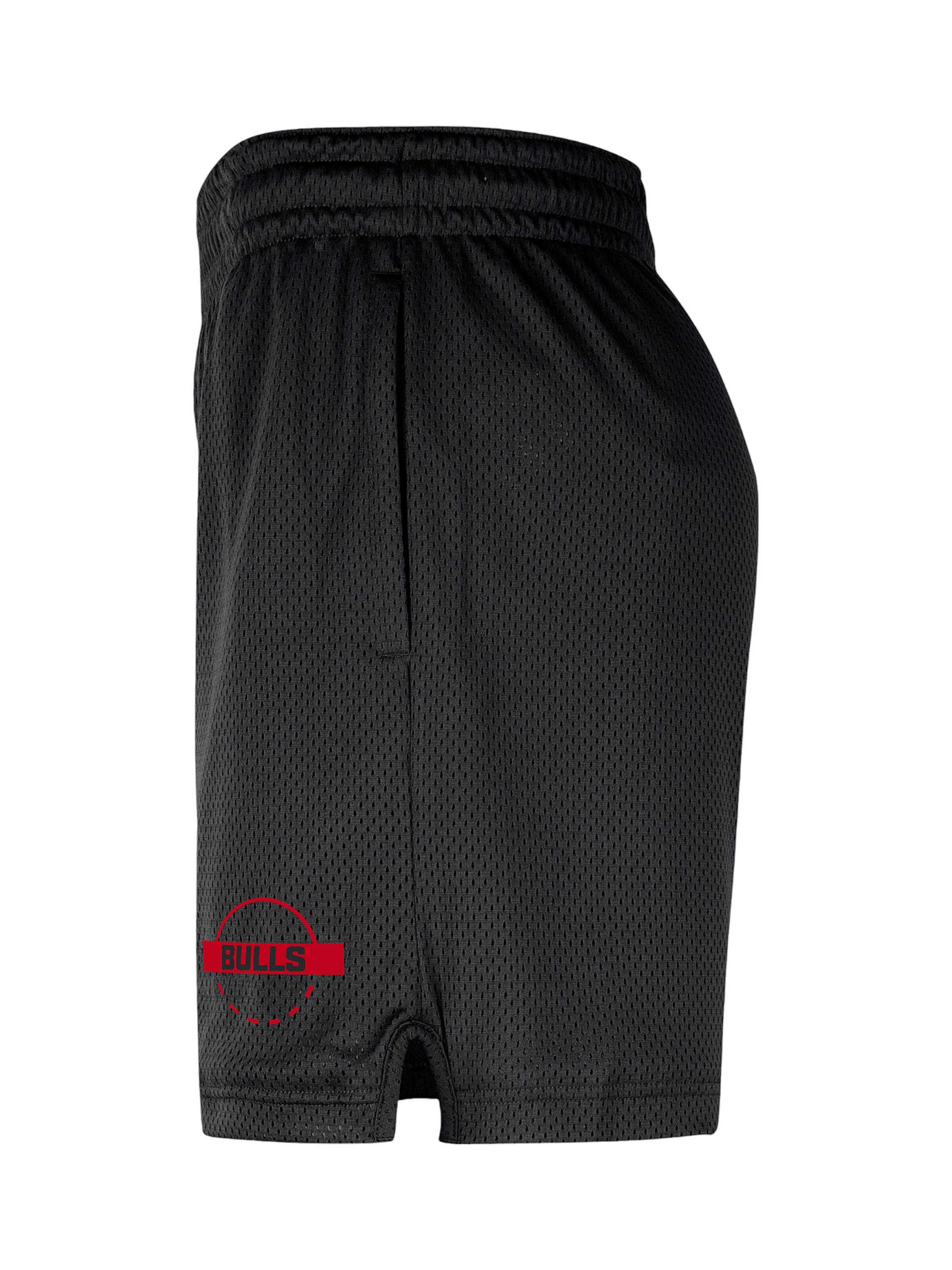 NIKE Loosefit Sporthose 'Chicago Bulls Openhole' in Schwarz