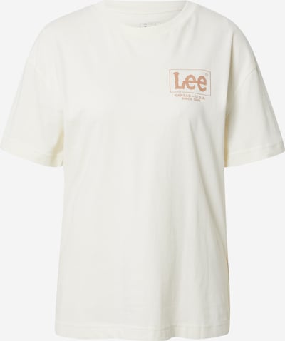Lee T-Shirt in ecru / cappuccino, Produktansicht