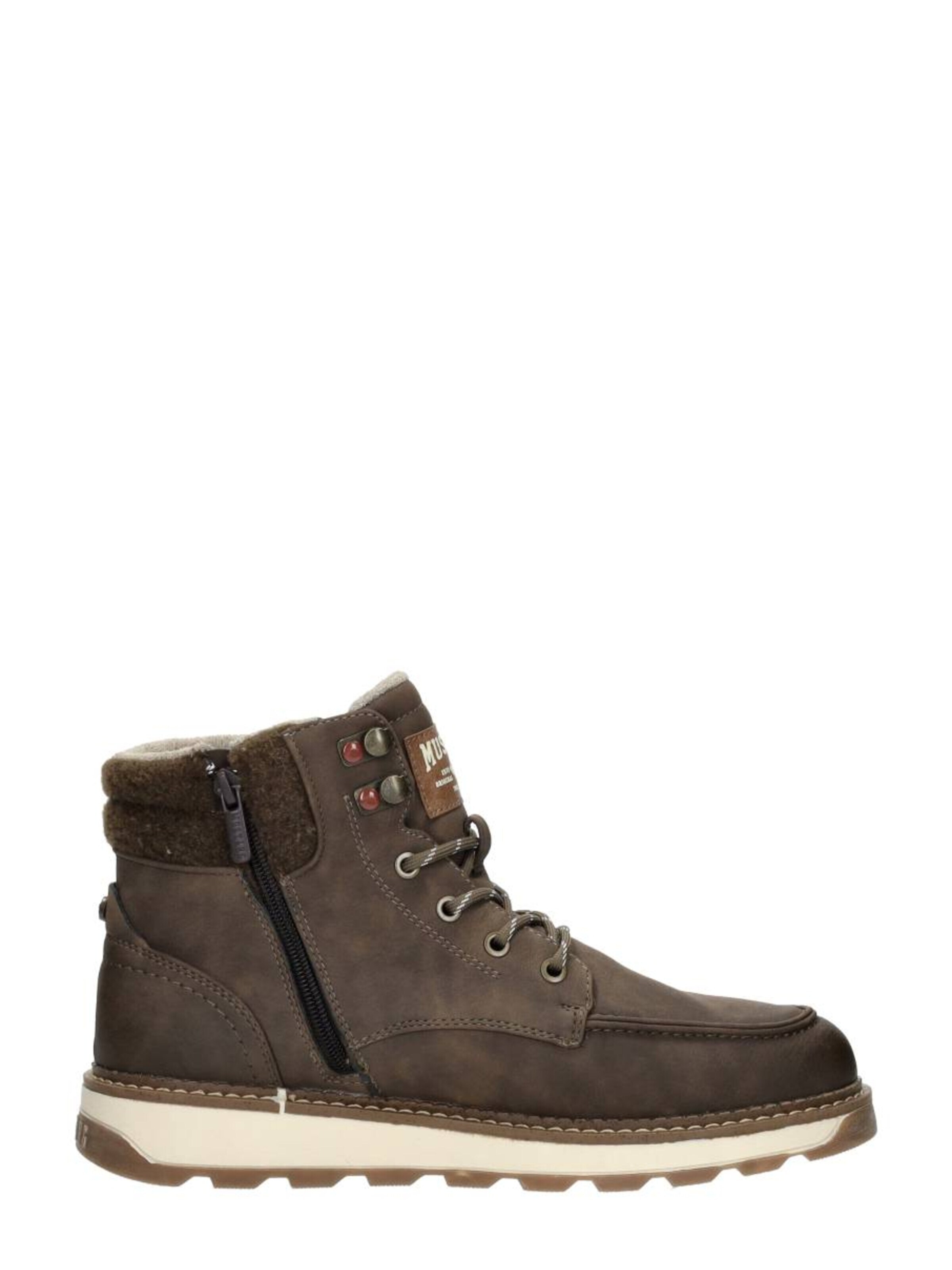MUSTANG Lace-up boot 'Veterschoenen Hoog' in Brown