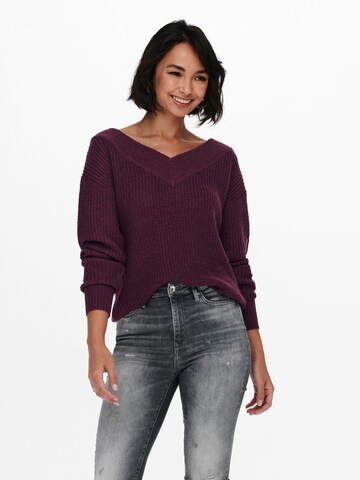 ONLY Sweater 'ONLFMELTON' in Red: front