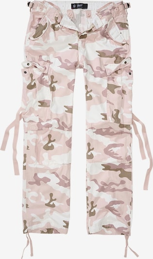 Pantaloni cargo Brandit di colore marrone chiaro / rosa / bianco, Visualizzazione prodotti