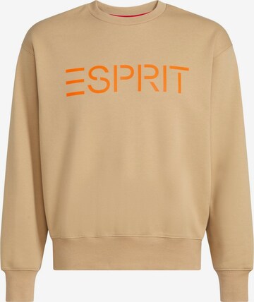 Sweat-shirt ESPRIT en beige : devant