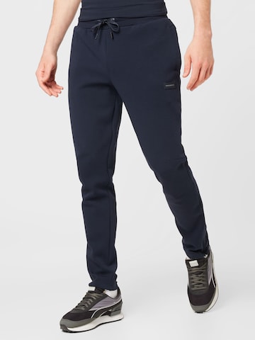 Regular Pantaloni de la Hackett London pe albastru: față