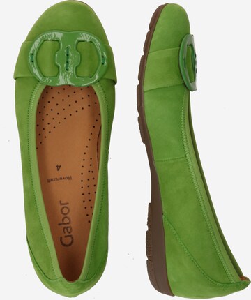 GABOR Ballet Flats in Green