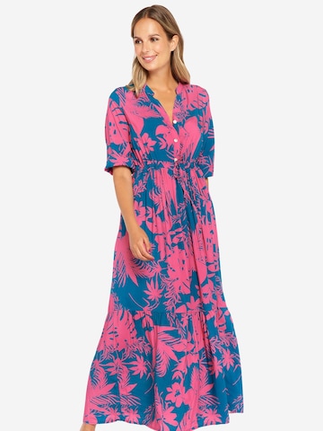 Robe-chemise LolaLiza en bleu : devant