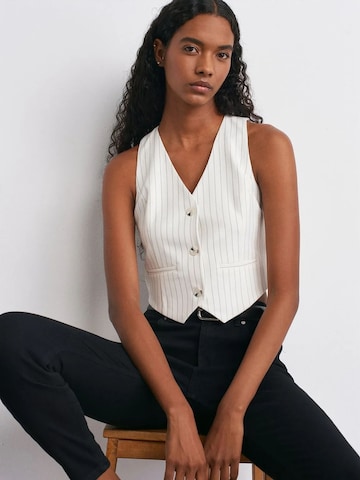 Dilvin Suit vest in White